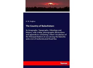 9783348026468 - The Country of Balochistan - A W Hughes Kartoniert (TB)