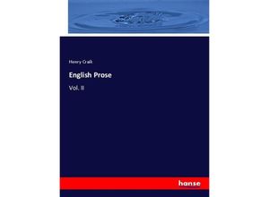 9783348034562 - English Prose - Henry Craik Kartoniert (TB)