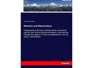 9783348039109 - Memoirs and Observations - Louis Le Comte Kartoniert (TB)