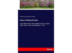 9783348041515 - Diary of Richard Cocks - Richard Cocks Edward M Thompson Kartoniert (TB)