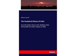 9783348043632 - The Analytical History of India - Robert Sewell Kartoniert (TB)