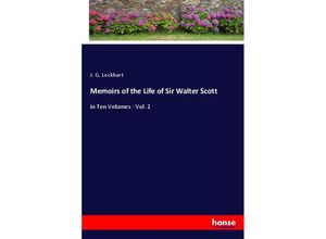 9783348045919 - Memoirs of the Life of Sir Walter Scott - J G Lockhart Kartoniert (TB)