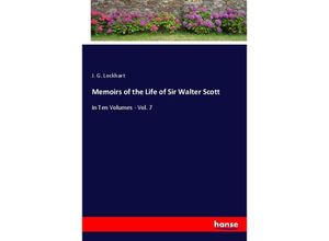 9783348045926 - Memoirs of the Life of Sir Walter Scott - J G Lockhart Kartoniert (TB)