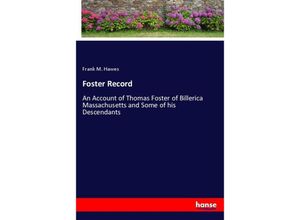 9783348056366 - Foster Record - Frank M Hawes Kartoniert (TB)