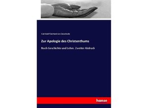 9783348070522 - Zur Apologie des Christenthums - Gerhard von Zezschwitz Kartoniert (TB)