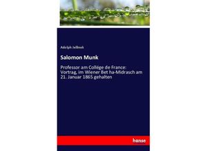 9783348070577 - Salomon Munk - Adolph Jellinek Kartoniert (TB)