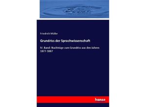 9783348078788 - Grundriss der Sprachwissenschaft - Friedrich Müller Kartoniert (TB)