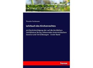 9783348082549 - Lehrbuch des Kirchenrechtes - Theodor Pachmann Kartoniert (TB)