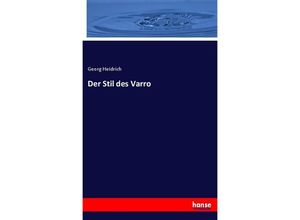 9783348085564 - Der Stil des Varro - Georg Heidrich Kartoniert (TB)