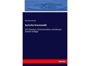 9783348096133 - Syrische Grammatik - Eberhard Nestle Kartoniert (TB)