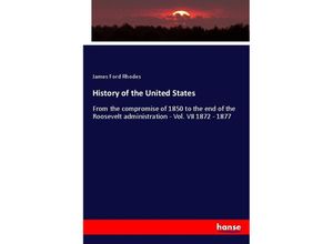 9783348106375 - History of the United States - James Ford Rhodes Kartoniert (TB)