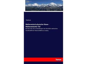 9783348111171 - Mathematisch-physische Klasse - Mathematischer Teil - Various Kartoniert (TB)