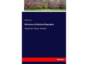 9783348111485 - Dictionary of National Biography - Sidney Lee Kartoniert (TB)