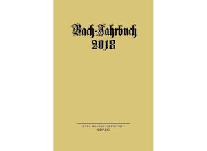 9783374057801 - Bach-Jahrbuch 2018 Kartoniert (TB)