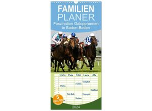 9783383070259 - Familienplaner 2024 - Faszination Galopprennen in Baden-Baden mit 5 Spalten (Wandkalender 21 x 45 cm) CALVENDO