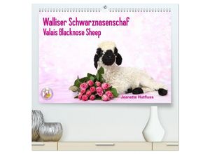 9783383118142 - Walliser Schwarznasenschaf Valais Blacknose Sheep (hochwertiger Premium Wandkalender 2024 DIN A2 quer) Kunstdruck in Hochglanz
