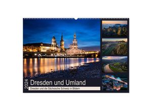 9783383234514 - Dresden und Umland (Wandkalender 2024 DIN A2 quer) CALVENDO Monatskalender