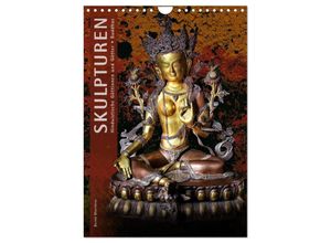 9783383338830 - SKULPTUREN Hinduistische Göttinnen und Götter - Buddhas (Wandkalender 2024 DIN A4 hoch) CALVENDO Monatskalender