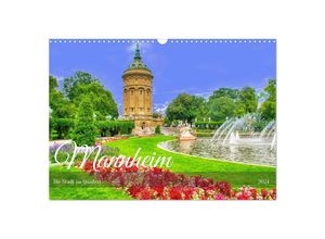 9783383683145 - Mannheim - Die Stadt im Quadrat (Wandkalender 2024 DIN A3 quer) CALVENDO Monatskalender