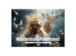 9783383733093 - Märchenhafte Fabelfrauen (Wandkalender 2024 DIN A3 quer) CALVENDO Monatskalender