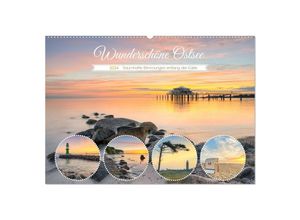 9783383743788 - Wunderschöne Ostsee - Traumhafte Stimmungen entlang der Küste (Wandkalender 2024 DIN A2 quer) CALVENDO Monatskalender