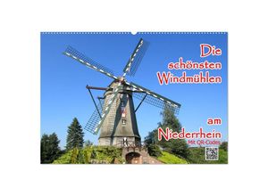 9783383794353 - Die schönsten Windmühlen am Niederrhein (Wandkalender 2025 DIN A2 quer) CALVENDO Monatskalender