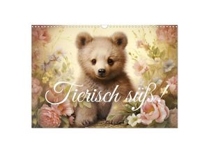 9783383794438 - Tierisch süß! (Wandkalender 2025 DIN A3 quer) CALVENDO Monatskalender