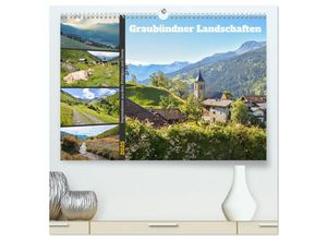 9783383831997 - Graubündner Landschaften (hochwertiger Premium Wandkalender 2025 DIN A2 quer) Kunstdruck in Hochglanz