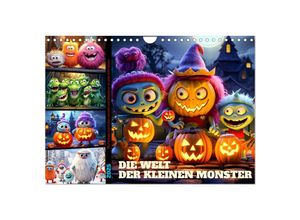 9783383855139 - Die Welt der kleinen Monster (Wandkalender 2025 DIN A4 quer) CALVENDO Monatskalender