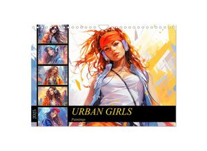 9783383856341 - Urban Girls Paintings (Wandkalender 2025 DIN A4 quer) CALVENDO Monatskalender