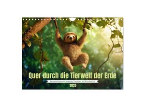 9783383857331 - Quer durch die Tierwelt der Erde (Wandkalender 2025 DIN A4 quer) CALVENDO Monatskalender