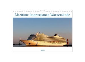 9783383861970 - Maritime Impressionen Warnemünde (Wandkalender 2025 DIN A4 quer) CALVENDO Monatskalender