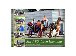 9783383862809 - Mit 1 PS durch Havanna - Pferdedroschken in Kuba (Wandkalender 2025 DIN A4 quer) CALVENDO Monatskalender