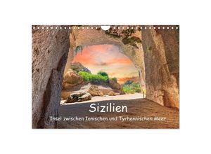 9783383865749 - Sizilien - Insel zwischen Ionischen und Tyrhennischen Meer (Wandkalender 2025 DIN A4 quer) CALVENDO Monatskalender