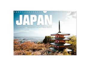 9783383865756 - Japan - Zwischen Tempeln und Neonlicht (Wandkalender 2025 DIN A4 quer) CALVENDO Monatskalender