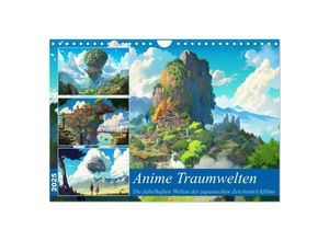 9783383866418 - Anime Traumwelten (Wandkalender 2025 DIN A4 quer) CALVENDO Monatskalender