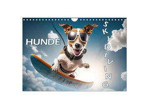 9783383867149 - Hunde Skydiving (Wandkalender 2025 DIN A4 quer) CALVENDO Monatskalender