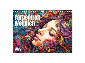 9783383867651 - Farbenfroh Weiblich (Wandkalender 2025 DIN A4 quer) CALVENDO Monatskalender