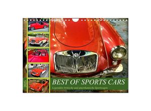 9783383868771 - Best of Sports Cars - Legendäre britische und amerikanische Sportwagen (Wandkalender 2025 DIN A4 quer) CALVENDO Monatskalender