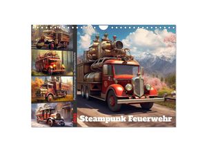 9783383868825 - Steampunk Feuerwehr (Wandkalender 2025 DIN A4 quer) CALVENDO Monatskalender