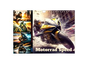 9783383869952 - Motorrad Speed (Wandkalender 2025 DIN A4 quer) CALVENDO Monatskalender