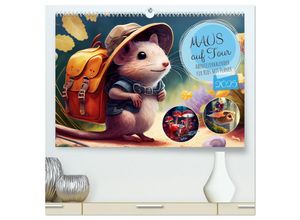 9783383872259 - Maus auf Tour - Abenteuerkalender für Kids mit Planer (hochwertiger Premium Wandkalender 2025 DIN A2 quer) Kunstdruck in Hochglanz