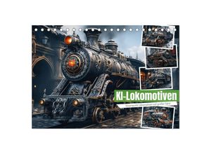 9783383883972 - KI-Lokomotiven (Tischkalender 2025 DIN A5 quer) CALVENDO Monatskalender