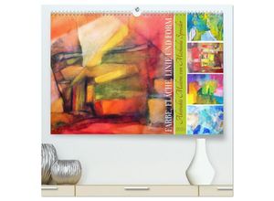 9783383884931 - Farbe Fläche Linie und Form - Abstrakte Malerei von Michaela Spreider (hochwertiger Premium Wandkalender 2025 DIN A2 quer) Kunstdruck in Hochglanz