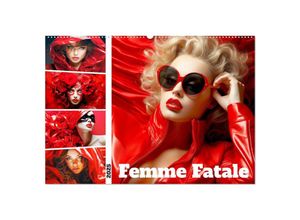 9783383886928 - Femme Fatale Portraits Starke und schöne Frauen (Wandkalender 2025 DIN A2 quer) CALVENDO Monatskalender