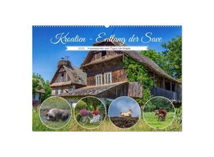 9783383887079 - Kroatien - Entlang der Save (Wandkalender 2025 DIN A2 quer) CALVENDO Monatskalender