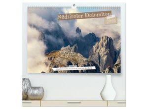 9783383887802 - Südtiroler Dolomiten (hochwertiger Premium Wandkalender 2025 DIN A2 quer) Kunstdruck in Hochglanz