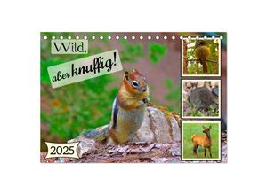 9783383888250 - Wild aber knuffig! (Tischkalender 2025 DIN A5 quer) CALVENDO Monatskalender