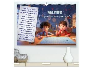 9783383890147 - Mathe ist eigentlich doch ganz cool! (hochwertiger Premium Wandkalender 2025 DIN A2 quer) Kunstdruck in Hochglanz