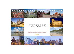 9783383890253 - Welterbe - Kultur und Natur in Deutschland (Tischkalender 2025 DIN A5 quer) CALVENDO Monatskalender